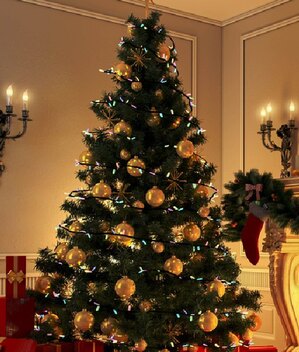 El árbol de Navidad debe tener entre 24 y 28 esferas, según la historia (Foto: Shutterstock).