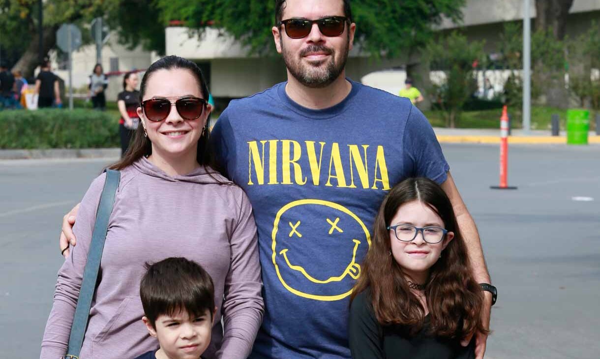 Beatriz Etienne, Gerardo Garza,  Matías Garza y Johanna Garza