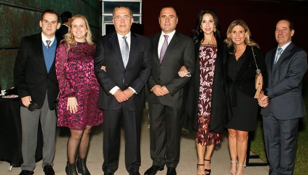 Jesús González, Cecilia Garza, Eugenio Garza Herrera, Andrés Garza Herrera, Maru Martínez de Garza, Ana Cristina Garza y Mauricio Sáenz / Foto: A