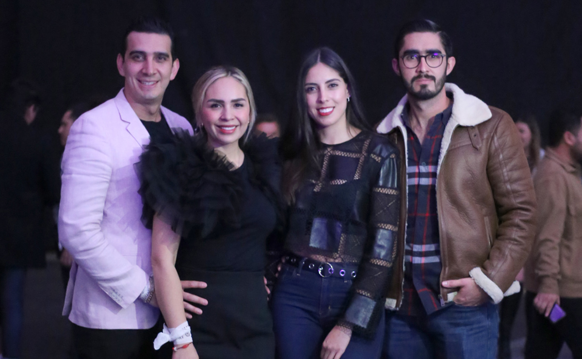 Luis Medina, Lorena Martínez, Daniela Rodríguez y Fabián Medina. Foto: Aarón Solís