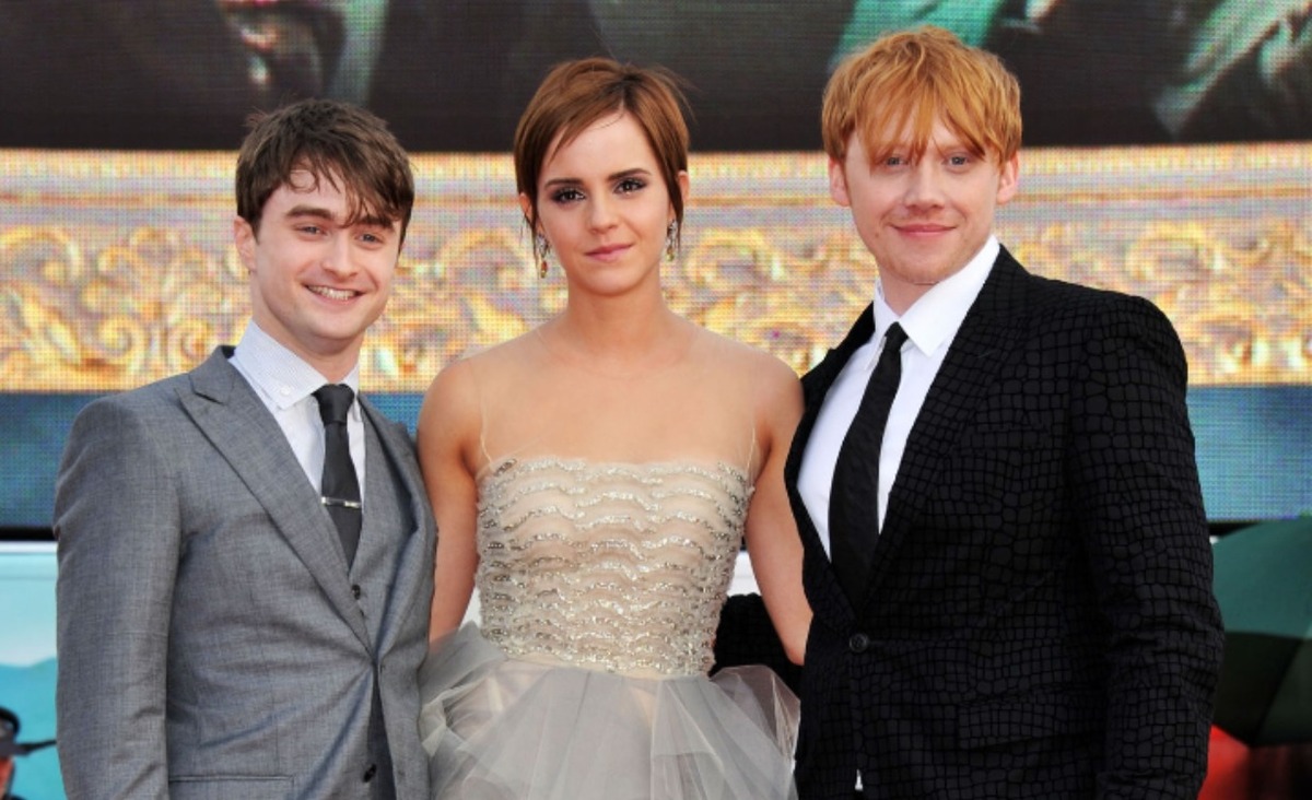 Daniel Radcliffe, Rupert Grint y Emma Watson (Foto: Getty)