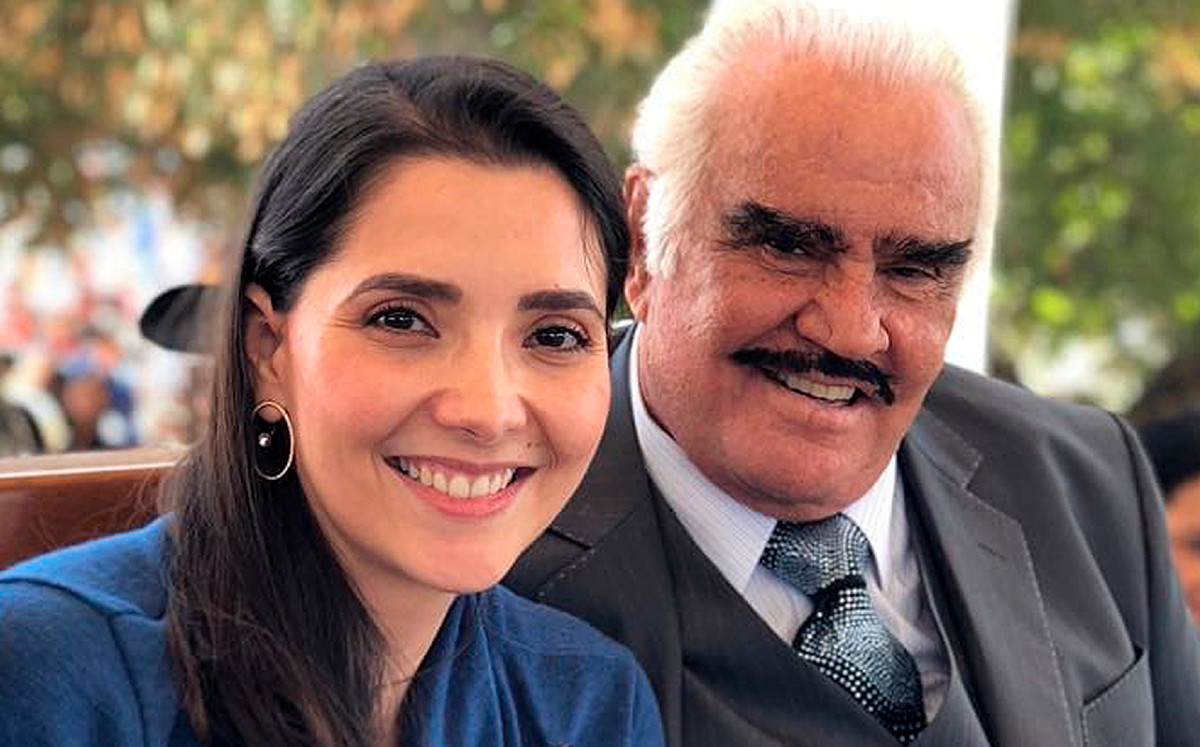 Alejandra Fernández y Vicente Fernández (Foto: Instagram).