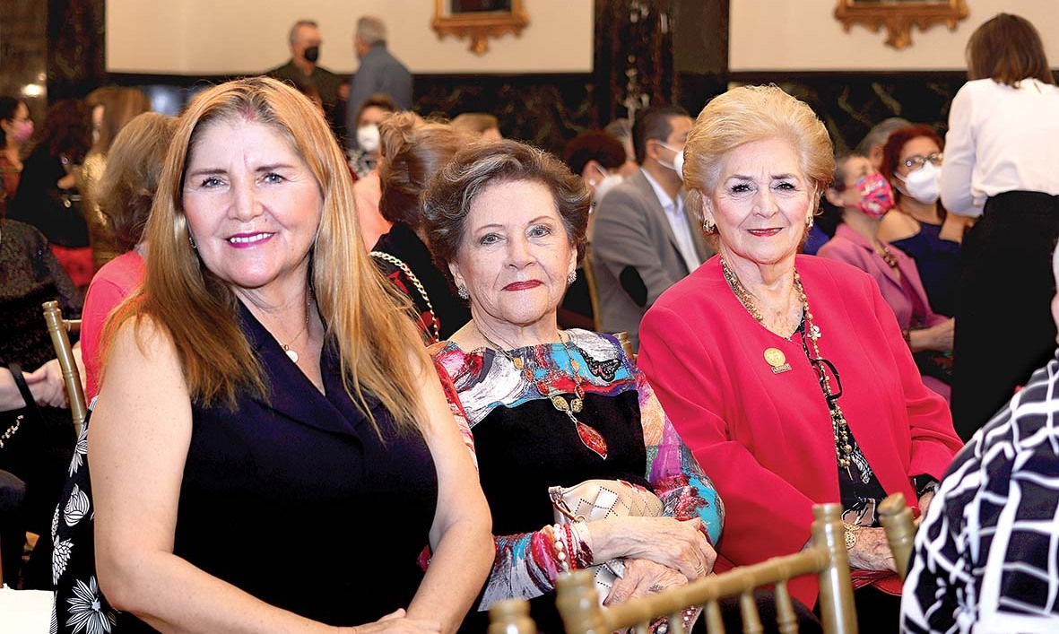 Laura Acevedo, Pepis de Gorordo y Noriney de la Garza/ Fotos: Dennis Hernández
