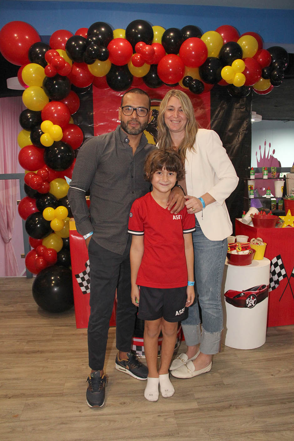 Joel Meza González, Laura Fishman Goldberg y Alex Meza Fishman