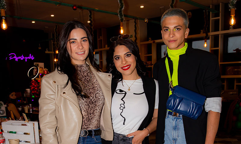 Christianne Faure, Daniela Fragoso y Carlos López