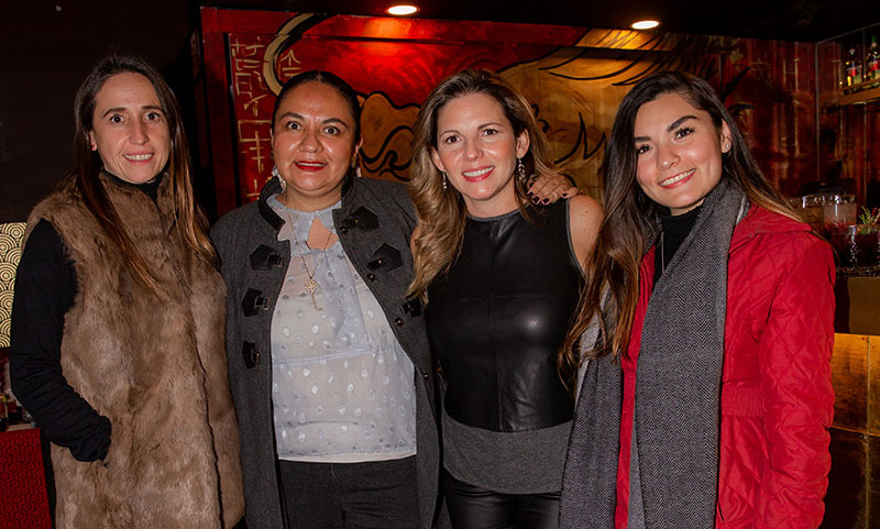 Alexandra Ladrón de Guevara, Lupita Carmona, Ivonne Madrid y Blanca Rendón