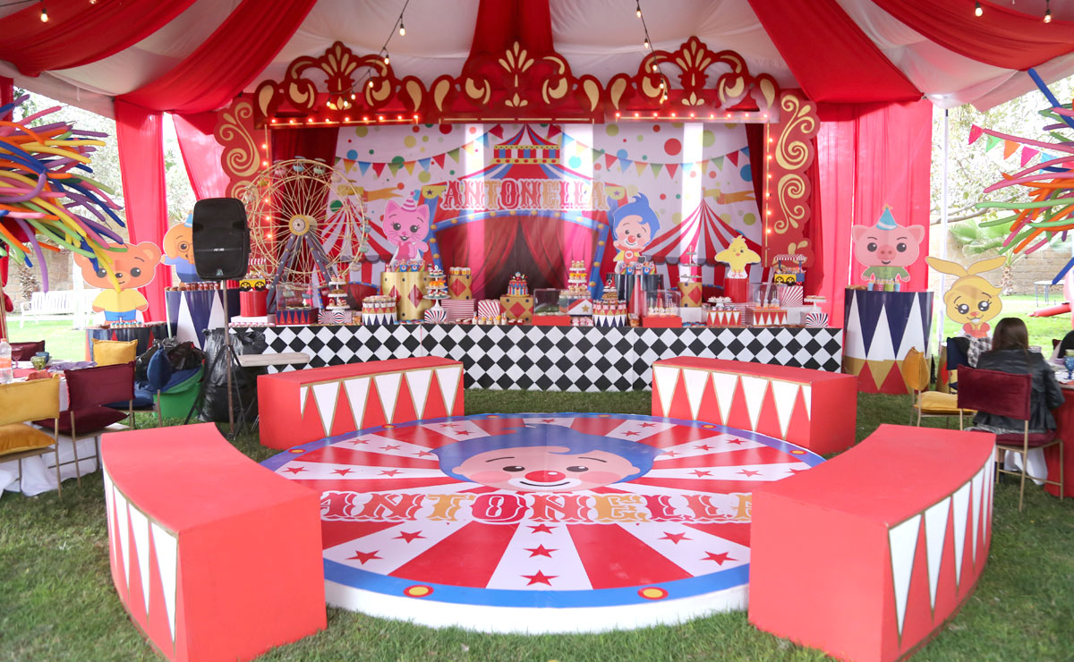 El festejo tuvo el tema del payaso Plim Plim