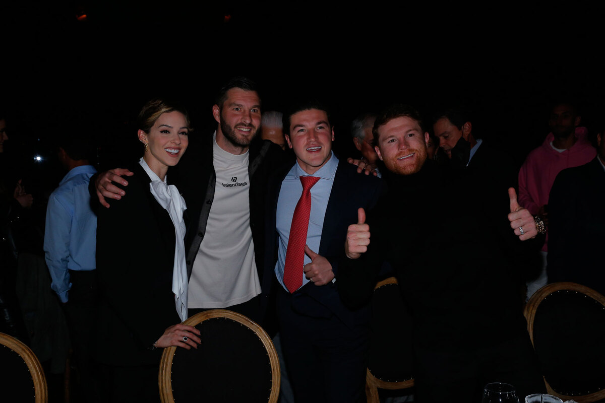 MARIANA RODRÍGUEZ, ANDRÉ-PIERRE GIGNAC, SAMUEL GARCÍA Y SAÚL “CANELO” ÁLVAREZ