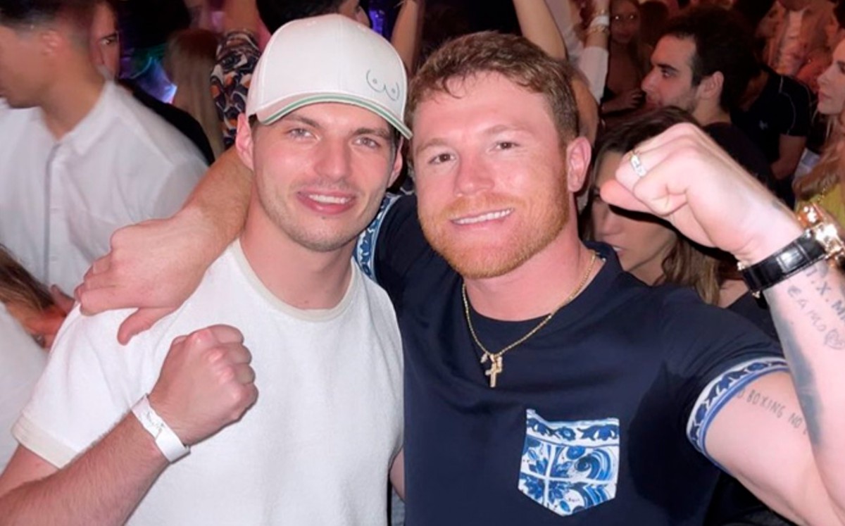 Canelo Álvarez y Max Verstappen (Foto: Instagram).