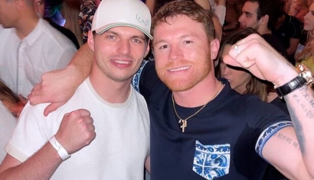 Canelo Álvarez y Max Verstappen (Foto: Instagram).