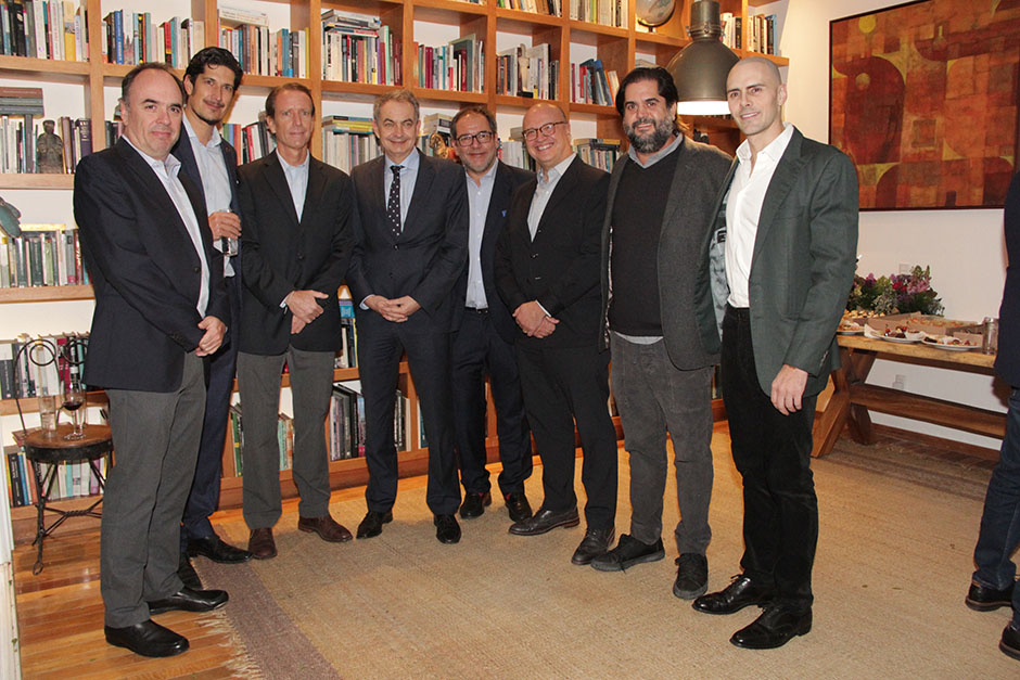Eugenio Pelayo, René Freudenberg, Alberto Martínez Brun, José Luis Rodríguez Zapatero, Helio Estévez, César de Anda, Alejandro de la Peña  y Ca