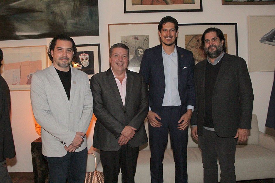 Jesús Ibarra,  Carlos Villaseñor, René Freudenberg y Alejandro de la Peña