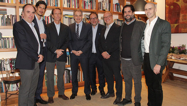 Eugenio Pelayo, René Freudenberg, Alberto Martínez Brun, José Luis Rodríguez Zapatero, Helio Estévez, César de Anda, Alejandro de la Peña  y Ca