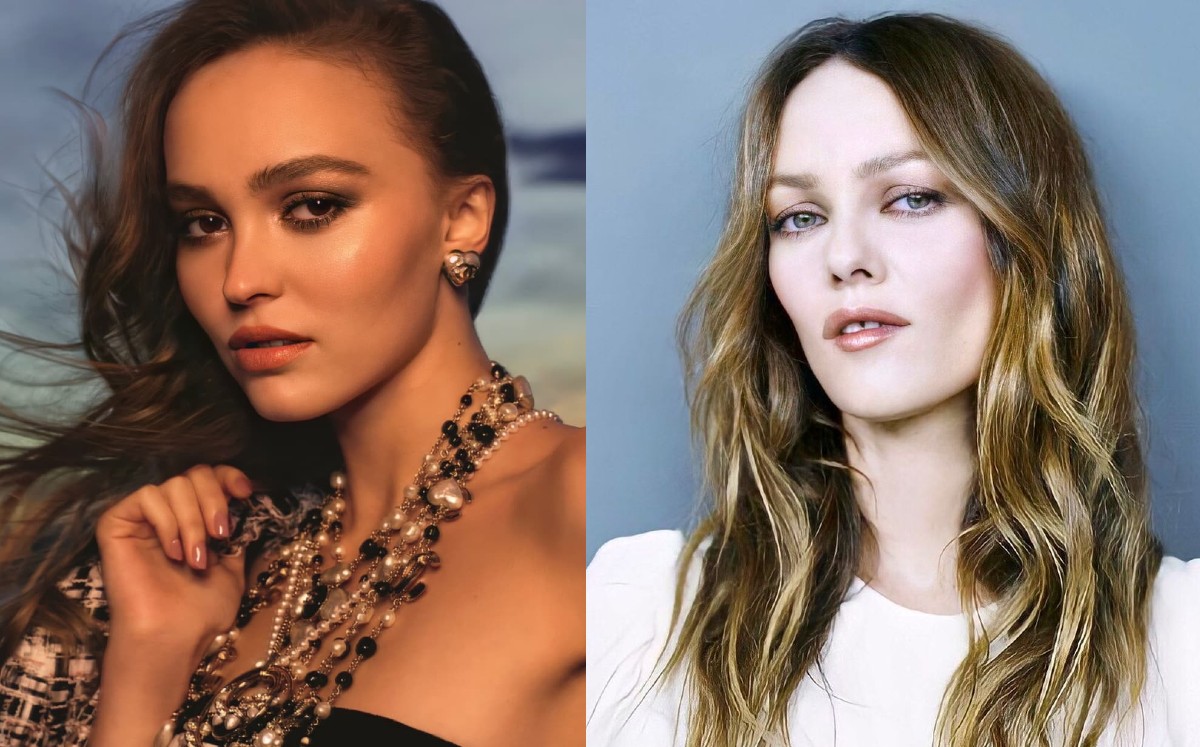 Lily Rose Depp luce idéntica a su madre Vanessa Paradis cuando era veinteañera.