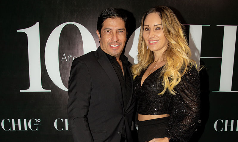 Roberto Palomino y Alejandra Sawyer