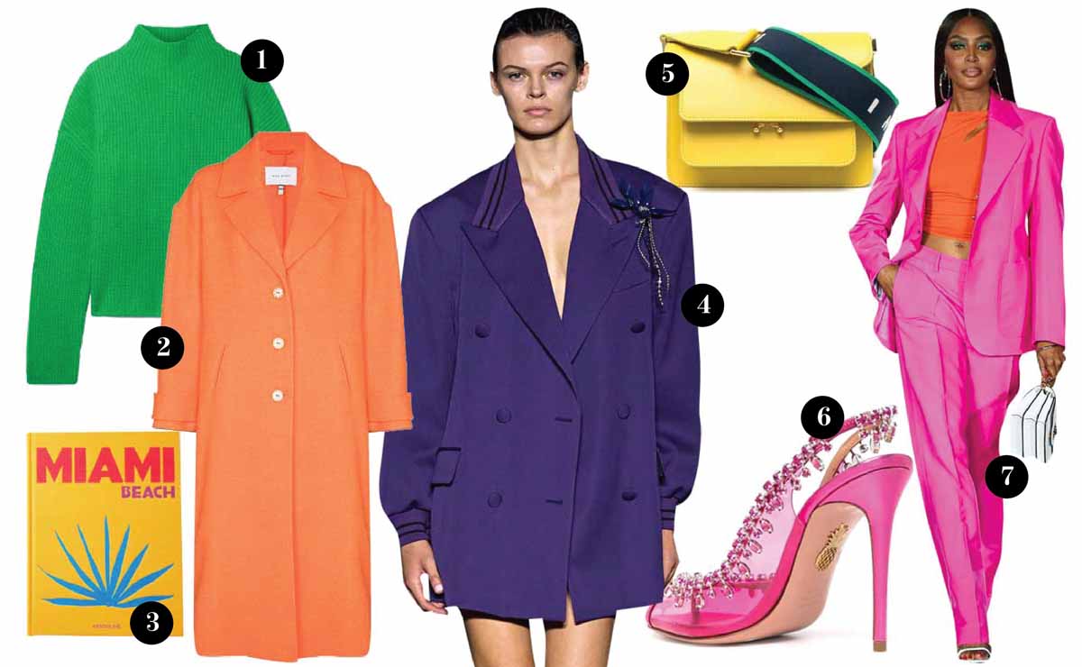1. Lisa Yang- sweater  | 2. Mira Mikati - abrigo | 3. Assouline - libro decorativo | 4. Valentino - abrigo | 5. Marni - bolso | 6. Aquazzura - zapatos