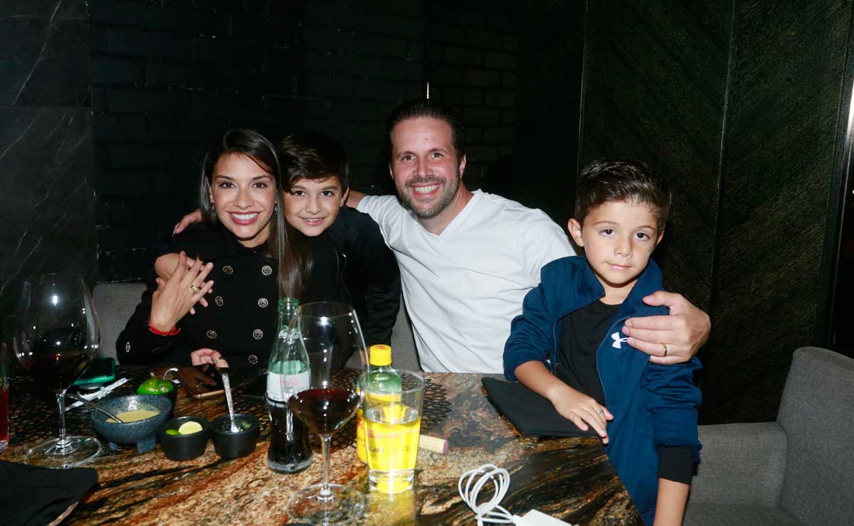 Maye Garza de Márquez, Maximiliano Márquez, Maximiliano Márquez y Valentino Márquez / Fotos: Omar Valdez