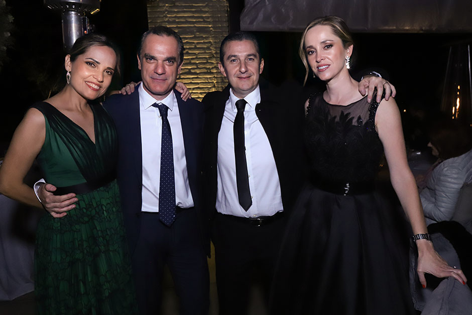 Mago Villa, Raúl Terán, Pedro Pizá y Stephanie Schultz