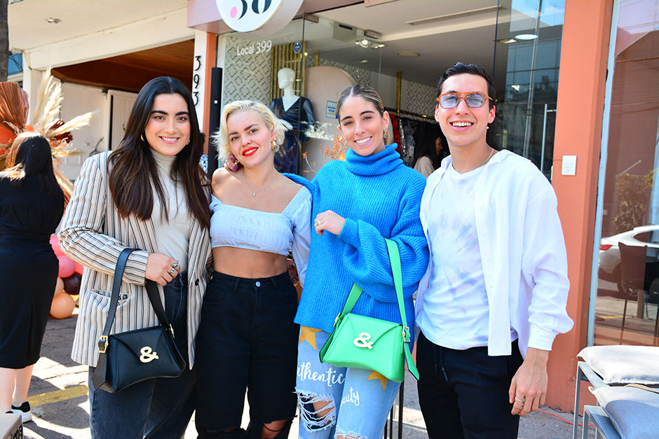 Victoria Rivera, Martha García, Daniela Preciado y Diego Muñoz