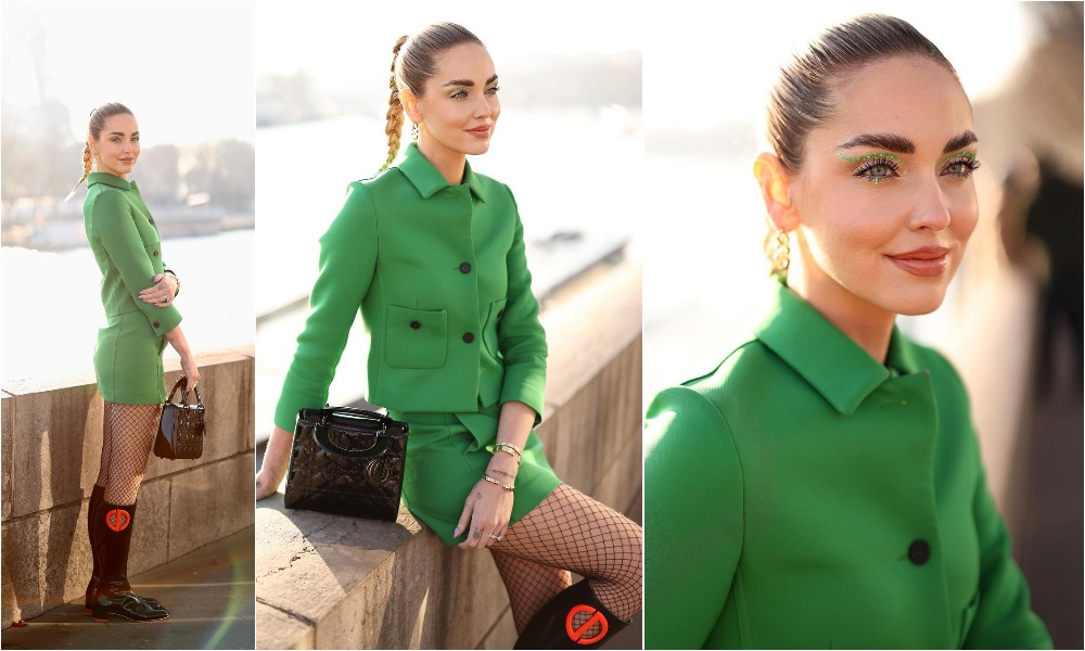 Chiara Ferragni en el desfile de Dior 2022
