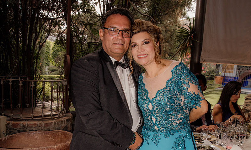 Papás de la novia. Pablo López y Fabiola Durán