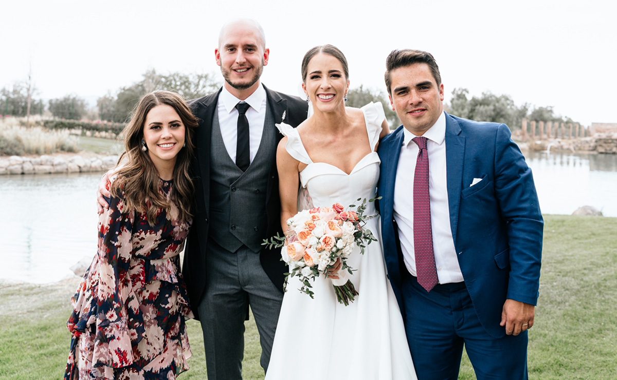 Silvia, José Eduardo, Regina y Miguel