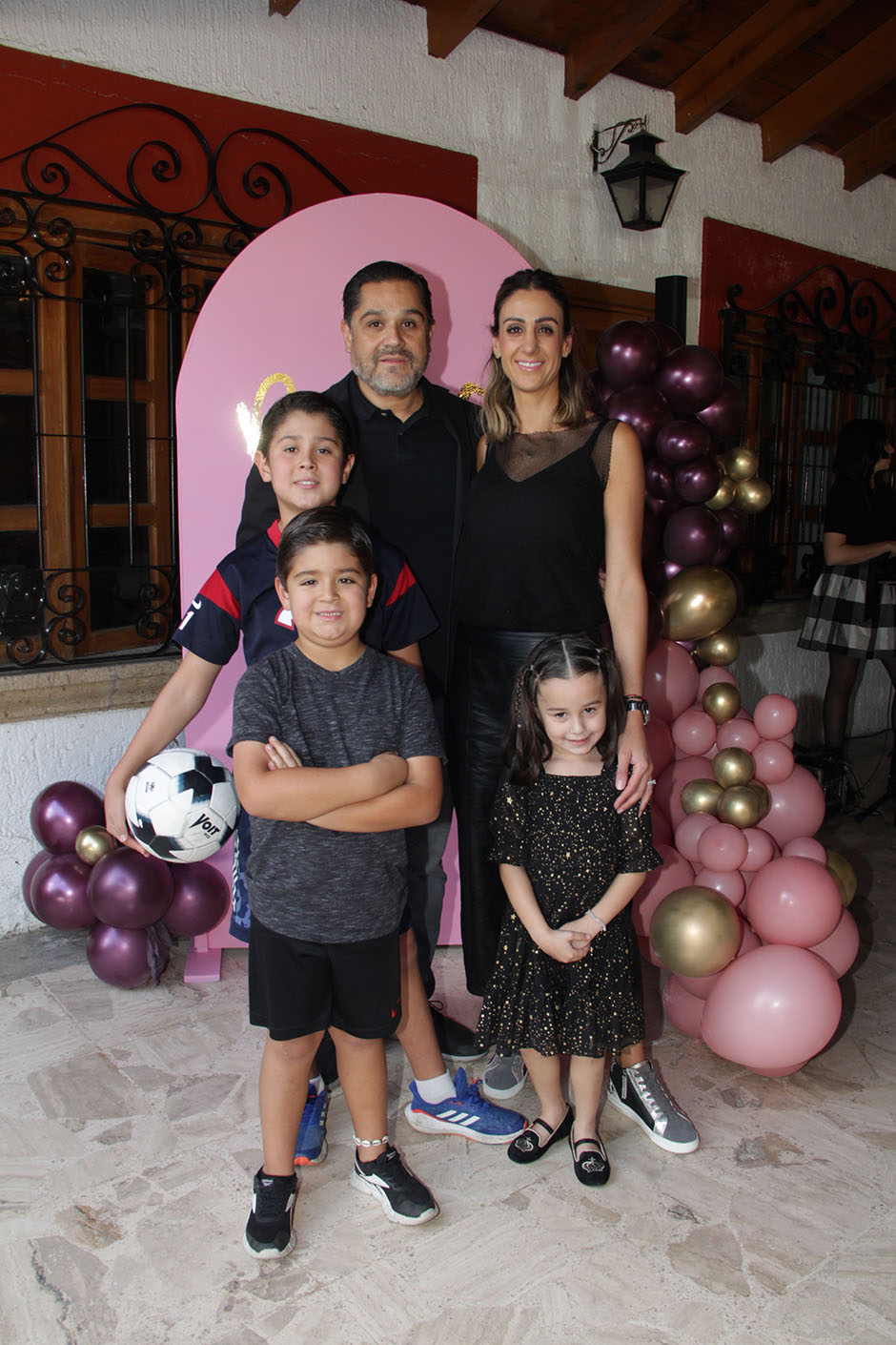 Álvaro Corella, Michelle Greicha, Juan Álvaro Corella y Patricia Corella.
