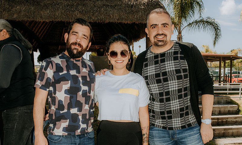 Juan José Vieira, Sonia Gómez y Juan Antonio Chavero