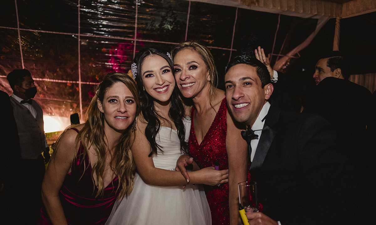 Flavia Soto, Marcela Castillo, Marcela Molina y Mario Alvarado