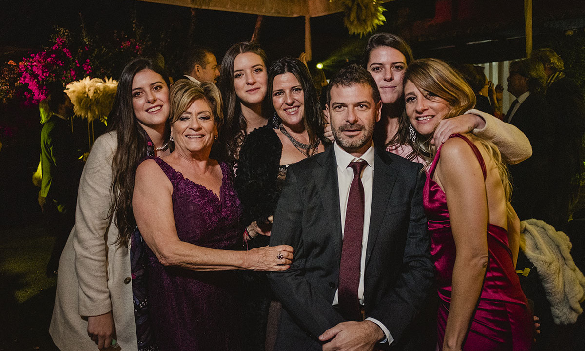 Isabella Soto, Flavia Molina, Luciana Soto, Bene Maurer, Eduardo Soto, Francesa Soto y Flavia Soto