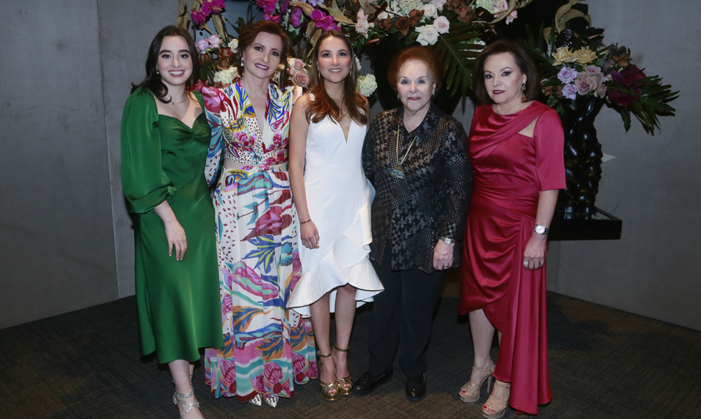 Ana Prestamo, Cordelia de Prestamo, Regina Zavala,   Alicia Barrera de Jiménez y Blanca Jiménez de Elizondo