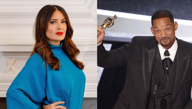 Salma Hayek rompe el silencio sobre la controversial victoria de Will Smith en los Oscar