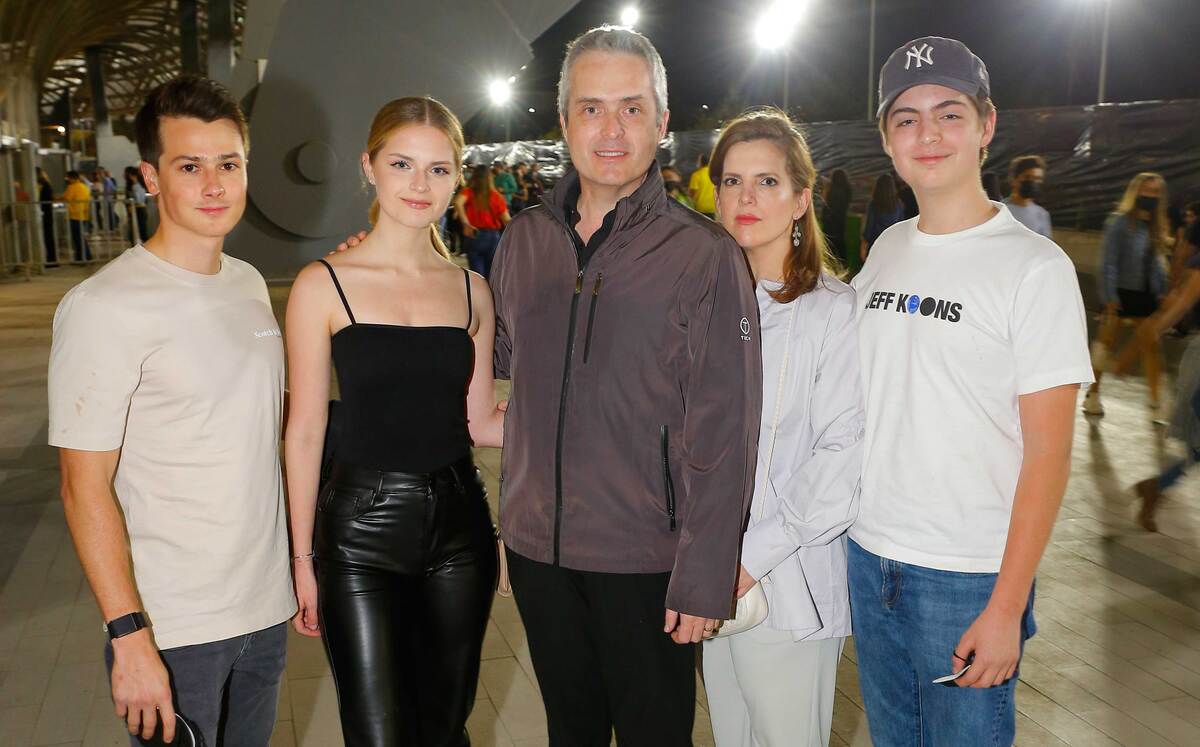 César Santana, Eugenia Sada, Bernardo Sada, Danina Sada y Diego Sada