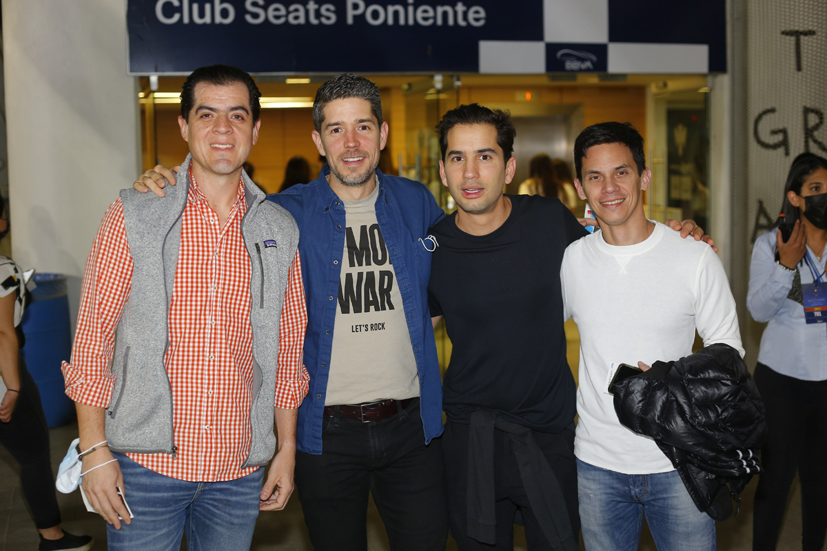 Toño López, Juankey Zuazua, Champi Garza y Óscar González