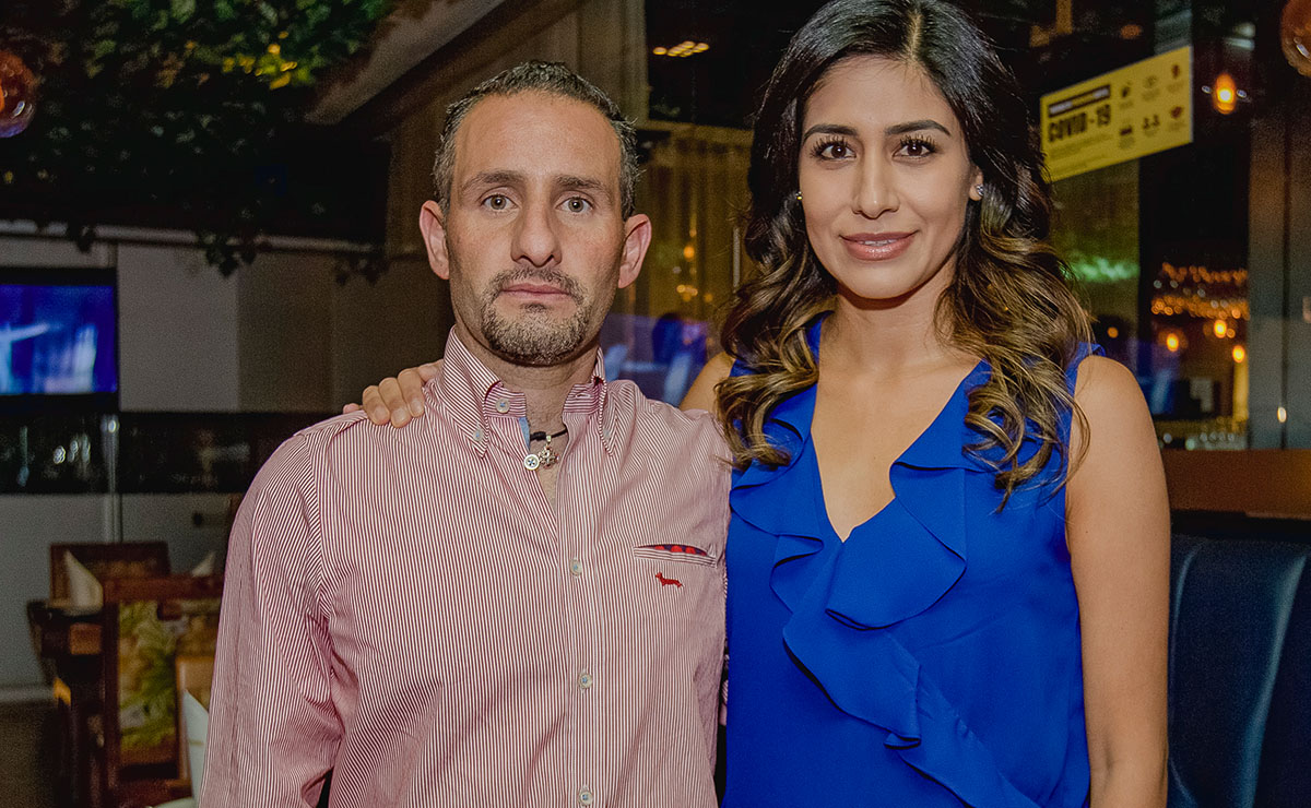 Jorge Camacho y Pamela Nava