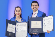 Nadia Ensastiga y Raúl Briseño