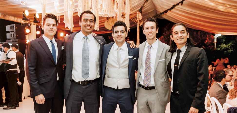 Andres Laurent, Gerardo Williams, Daniel García, Carlos Laurent y Miguel Aguilar / Fotos: Marcela Rendón