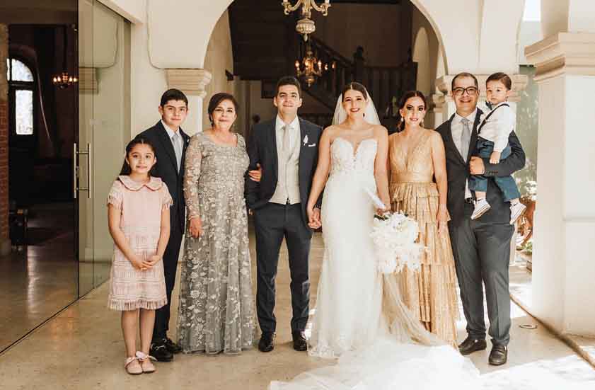 Elena Bolado, Carlos Bolado, Laura Martínez, Los Novios, Laura García, Carlos Bolado y Francisco Bolado / Fotos: Marcela Rendón