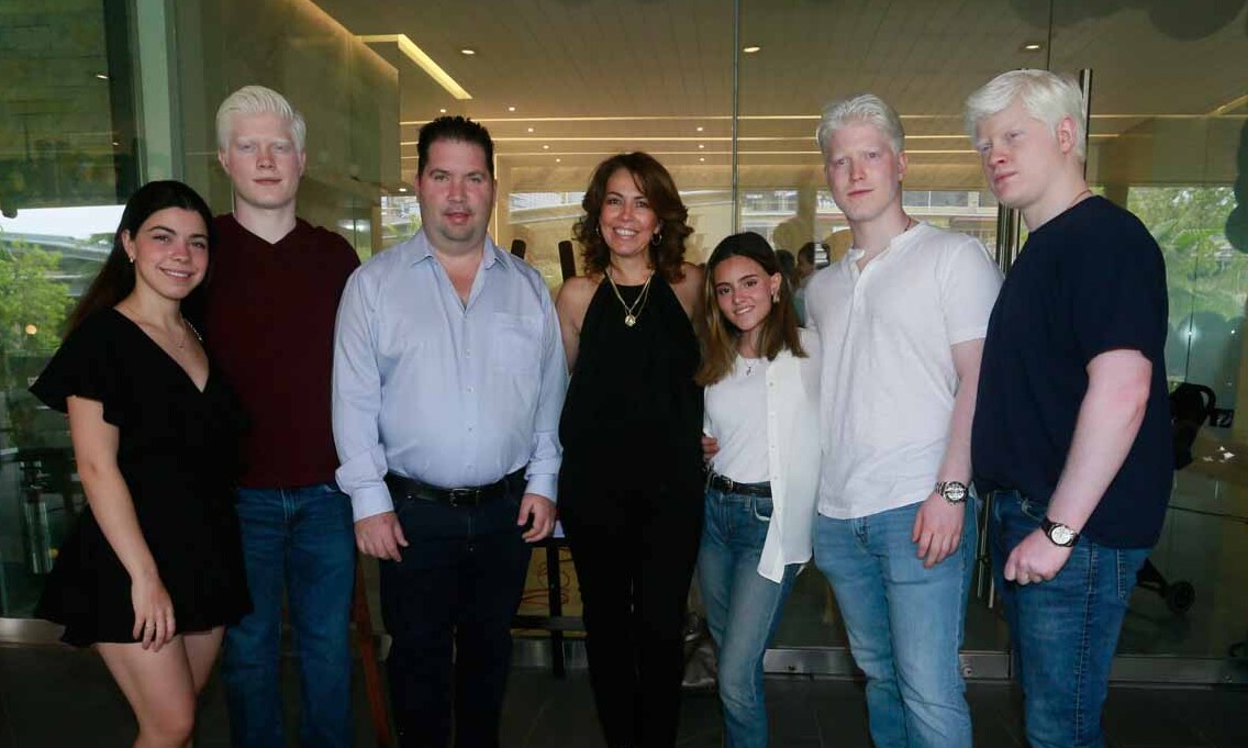 Rebeca García, Federico García, Gonzalo García, Rebeca Martínez de García, Nancy Barbosa, Gonzalo García y Patricio García