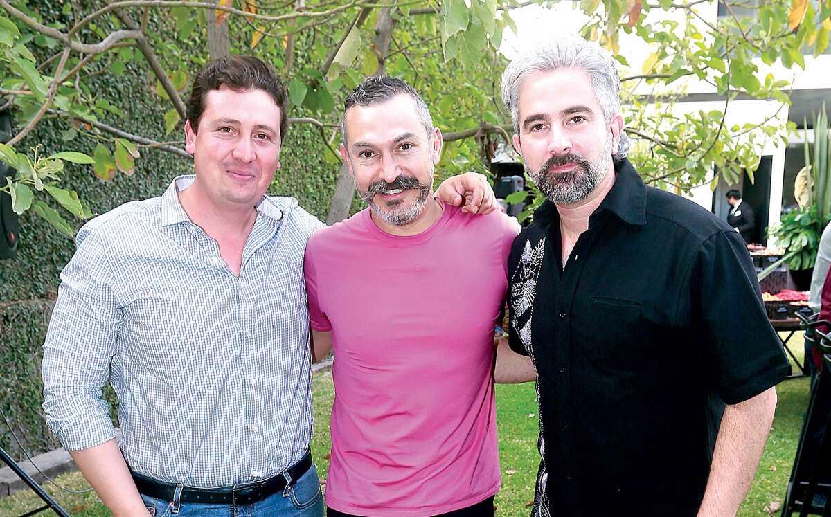 Gustavo Romo, Hugo Salinas y Ricardo de la Garza
