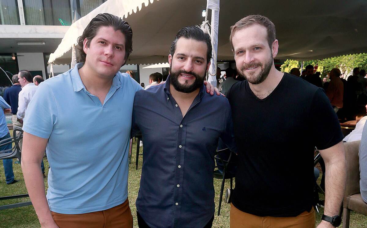 Marcelo Gutíerrez, Mauricio Mireles y Andrés Elizondo