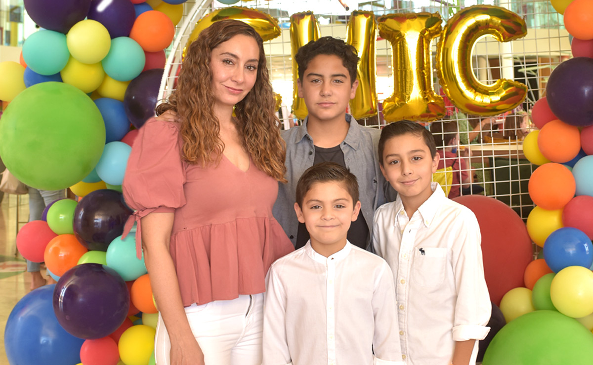 Luly, René, Andrés y Matías