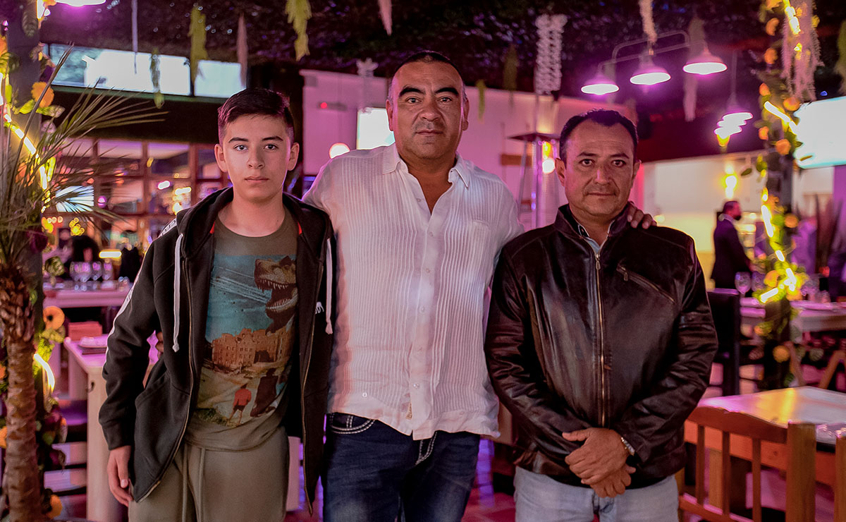 Josué Tinoco, Javier Tinoco y Daniel Jiménez