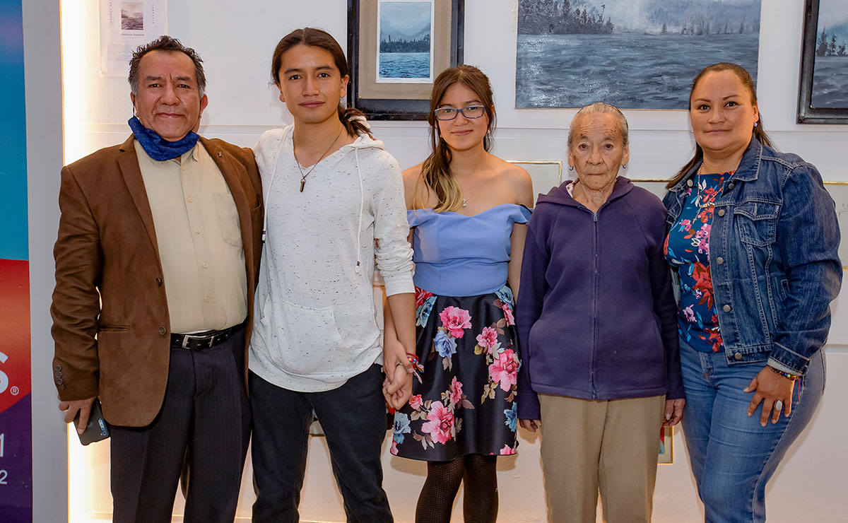 Manuel Rodríguez, Manuel Rovira, Perla Rovira, Esmeralda Acuña y Rubicela Rovira