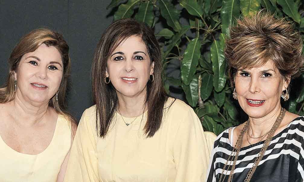 Marisol de Ventura, Paty Abisad y Sandra de la Garza/ Foto: José Chang