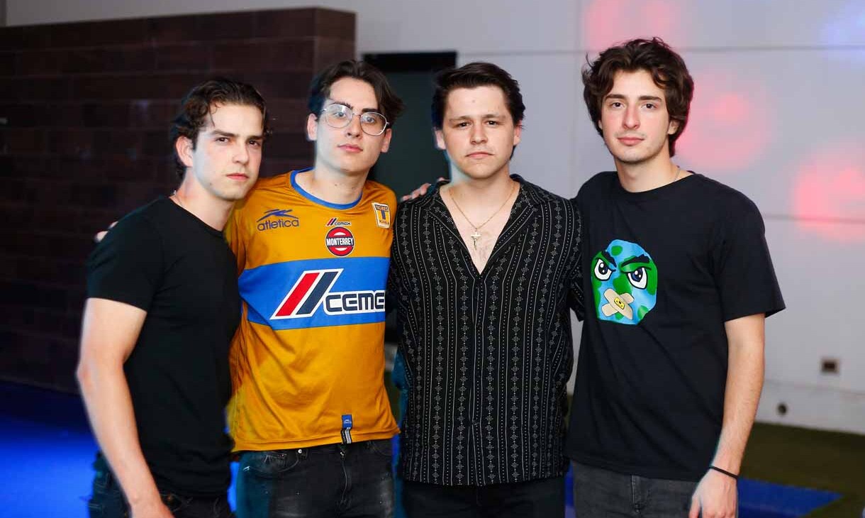Eduardo Elizondo, Rodrigo Guajardo, Emiliano Peña y Andrés Salas