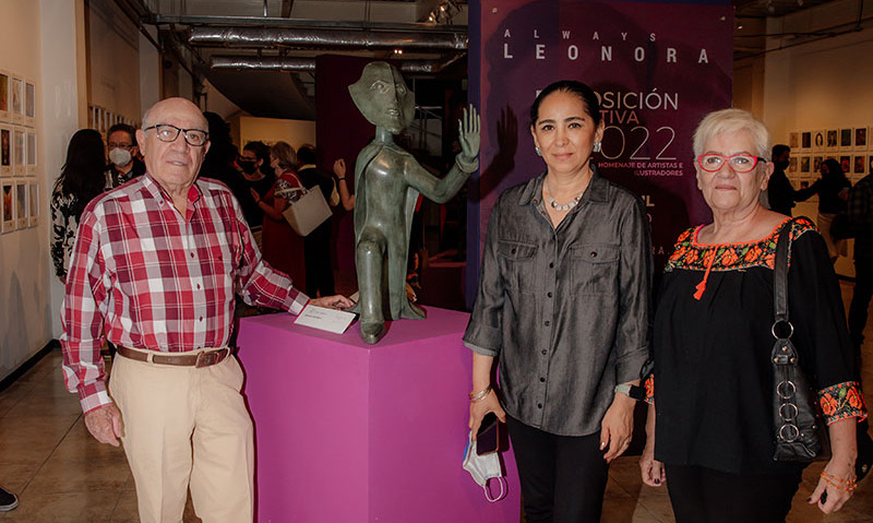 Fernando Santibáñez, Evelyn Flores y Silvia Bretón