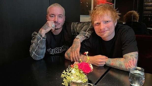 J Balvin y Ed Sheeran. Foto: Instagram