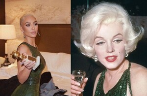 Kim Kardashian y Marilyn Monroe. Foto: Instagram