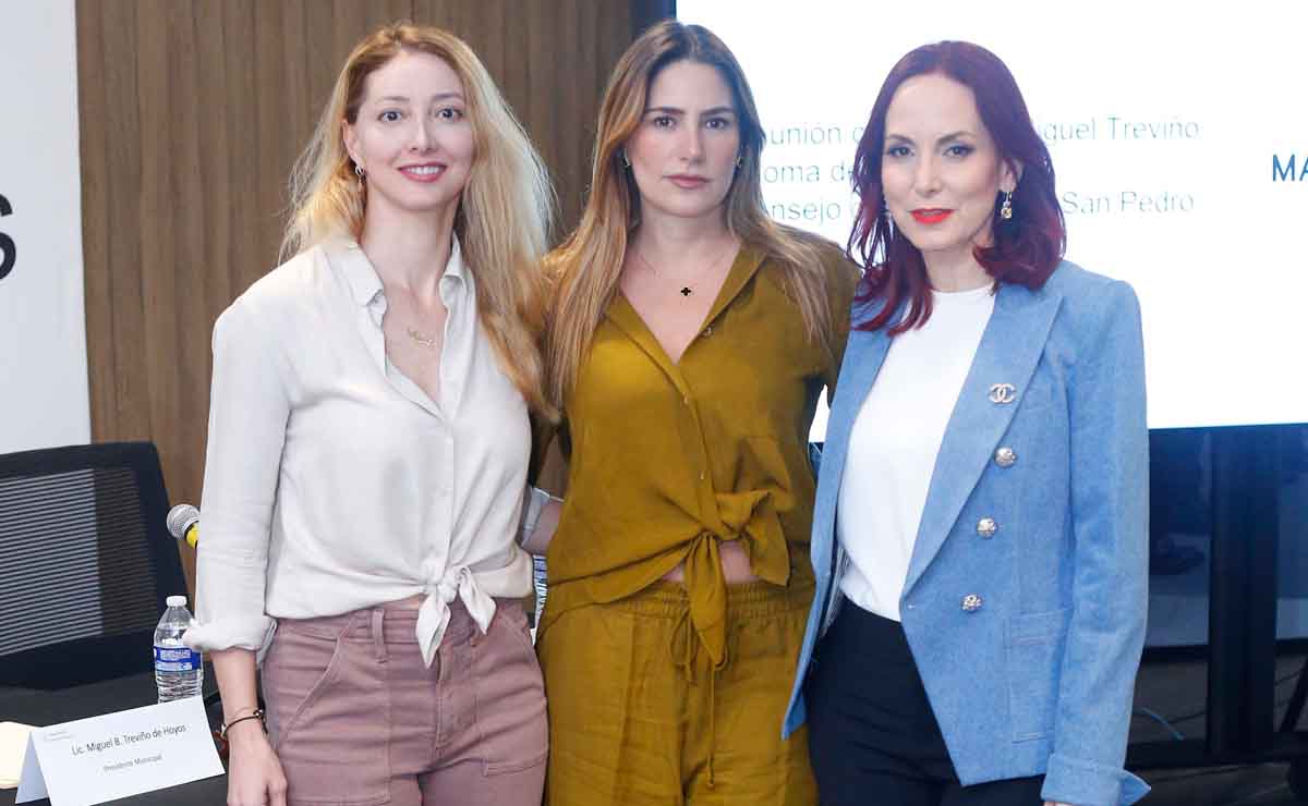 Adriana Santos de sada, Alejandra Hinojosa de Gutiérrez y Mónica García de Moyeda / Fotos: Daniel Saldívar